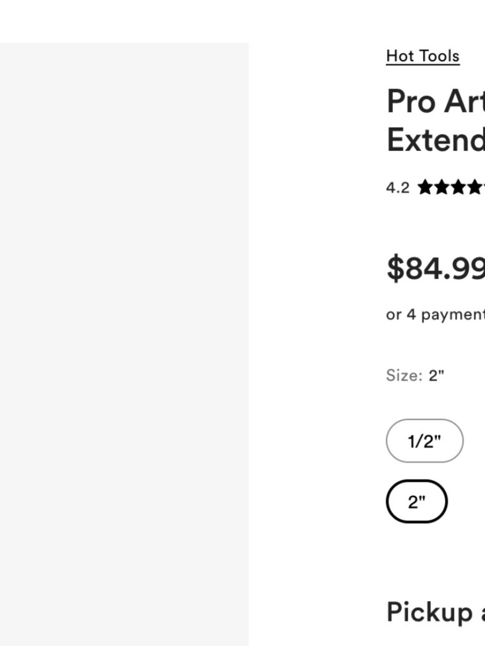Pro Artist 24K Gold Collection Extended Barrel Curling Iron 2 inch - Picture 5 of 5